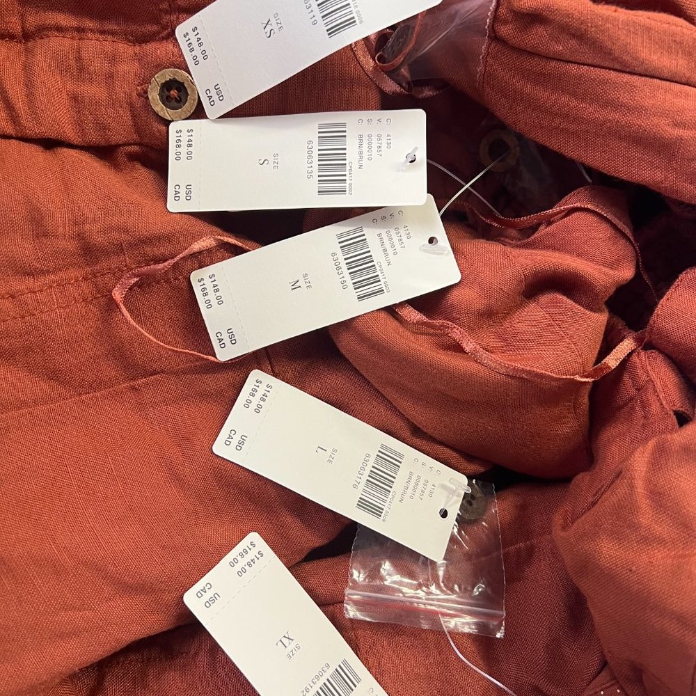 Anthropologie Maeve Twist-Front Mini Dress Brown NWT - Picture 8 of 9